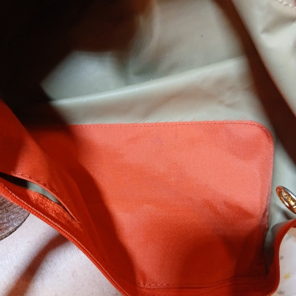 LONGCHAMP BAG NYLON ORANGE VGUC - Picture 12 of 13